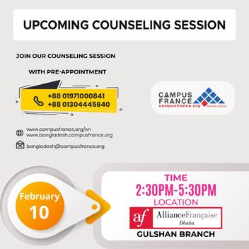 10th February, 2020counseling schedule