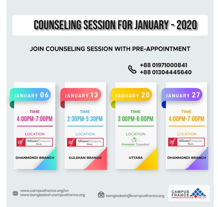 January 2020 counseling roster photo