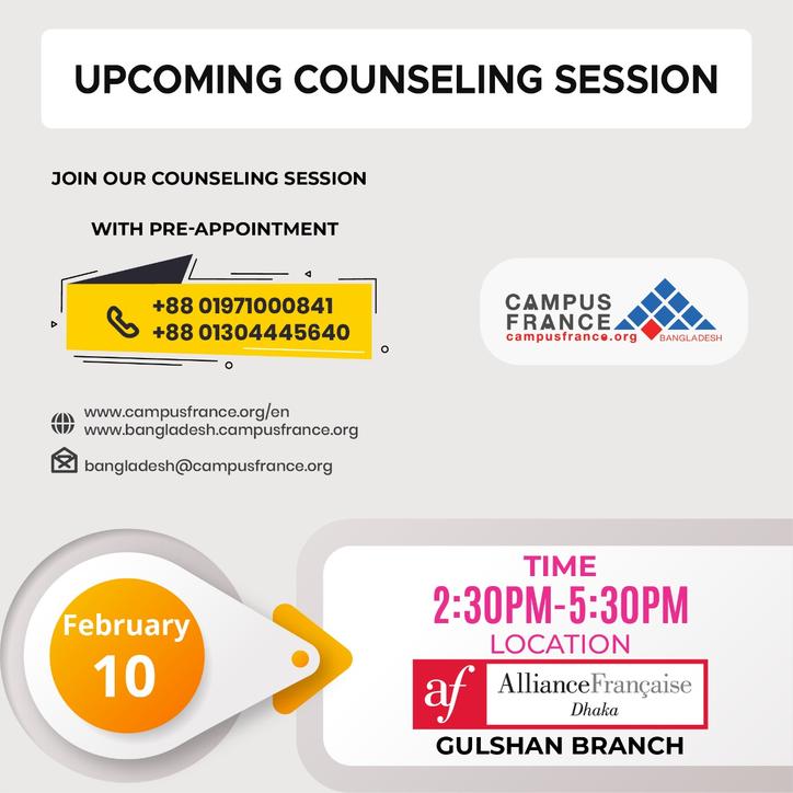 10th February, 2020counseling schedule